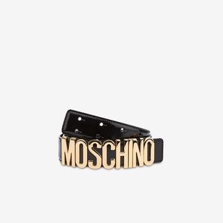 MOSCHINO/莫斯奇诺 21春夏 女士 徽标皮带（黑色0555、40cm）