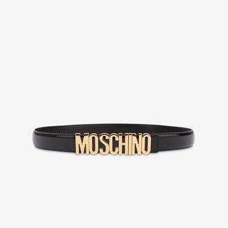 MOSCHINO/莫斯奇诺 21春夏 女士 徽标皮带（黑色0555、40cm）