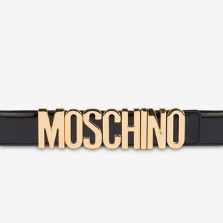 MOSCHINO/莫斯奇诺 21春夏 女士 徽标皮带（黑色0555、40cm）