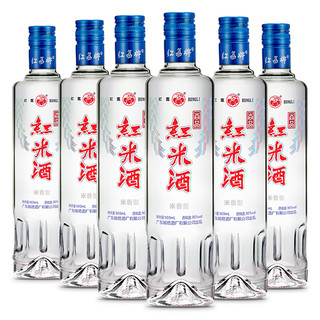 HONGLI 红荔牌 红米酒 尚品 30%vol 米香型白酒 500ml*6瓶 整箱装