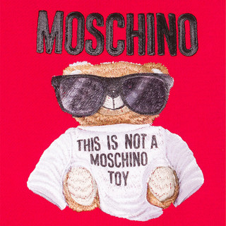 MOSCHINO/莫斯奇诺 20秋冬 嘻哈泰迪小熊女士棉质卫衣（038、黑色1555）