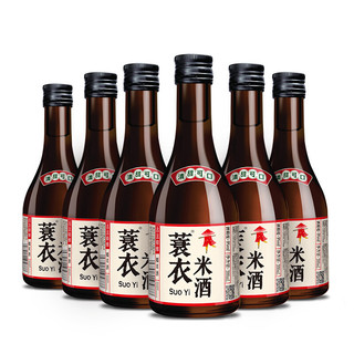 江记酒庄 蓑衣米酒 300ml*6瓶 整箱装