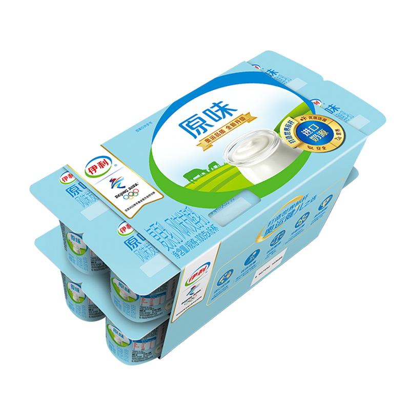 yili 伊利 风味发酵乳 原味 100g*8杯