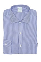 Brooks Brothers 布克兄弟 男士细条纹修身衬衫