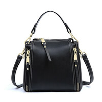 薇妮 VINEY 2019年夏 女士牛皮水桶包 89V73NMA 经典黑 小包