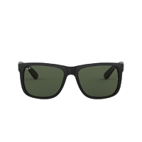 雷朋太阳镜墨镜男女款大框显脸小复古时尚潮流0RB4165F 601/71黑色镜框绿色镜片 尺寸55