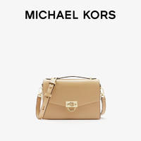 MICHAEL KORS 迈克·科尔斯 Hendrix冬季新款中号皮质邮差信封包单肩女包 30F0L1HM2L 驼棕色230