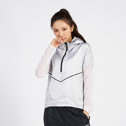 NIKE/耐克 防风防泼水 女款轻质透气丝滑百搭长袖连帽半拉链女式风衣