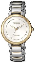 Citizen 西铁城 女士指针式石英手表不锈钢表带 EM0674-81A