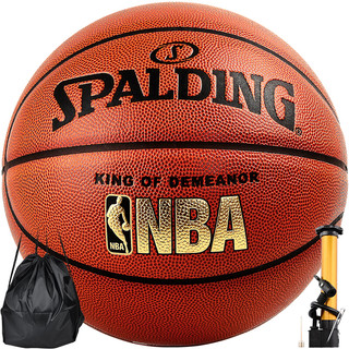 SPALDING 斯伯丁 NBA比赛用球系列 PU篮球 76-167Y 橘色 7号/标准