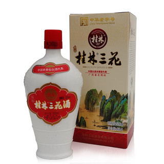 GUILIN SANHUA 桂林三花 珍品 乳白瓶 52%vol 米香型白酒 450ml*6瓶 整箱装