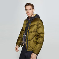 【轻薄保暖】白鸭绒潮流多色羽绒服外套S|420412019 S 橄榄绿OLIVER GREEN
