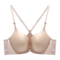 BEIJUE 贝爵 女士前扣无钢圈文胸 Y1737 卡其色 80C