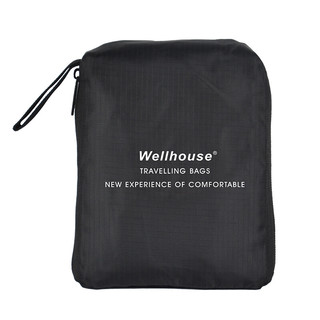 Wellhouse 折叠旅行背包 WH-00331 黑色 30L