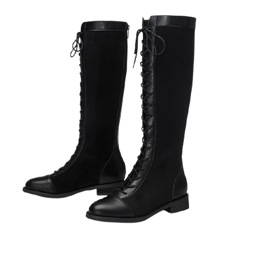BASTO 百思图 女士高筒靴 MD018DG0 黑色 37
