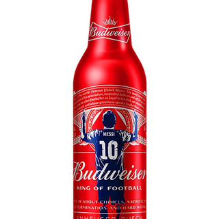 Budweiser 百威 梅西限定款 淡色拉格啤酒 355ml*6瓶