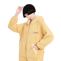 DAPU 大朴 柯基系列 女士连体睡衣套装 AE4F08201 黄色 L
