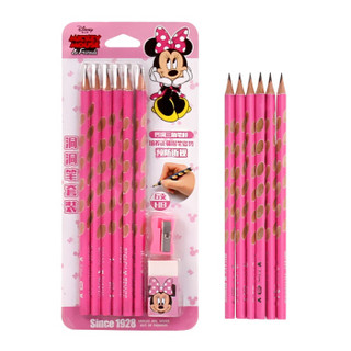 京东PLUS会员：迪士尼（Disney）洞洞铅笔 女款 *7件