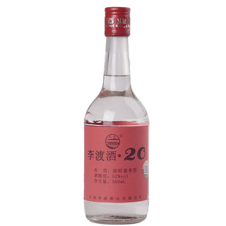 LIDU 李渡 20 52%vol 兼香型白酒 500ml 单瓶装