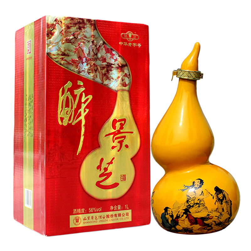 景芝醉八仙老白干香型56度1000ml2件