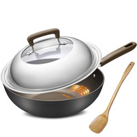 ASD 爱仕达 CL30Y3WT 炒锅(30cm、不粘、铝合金、黑色)