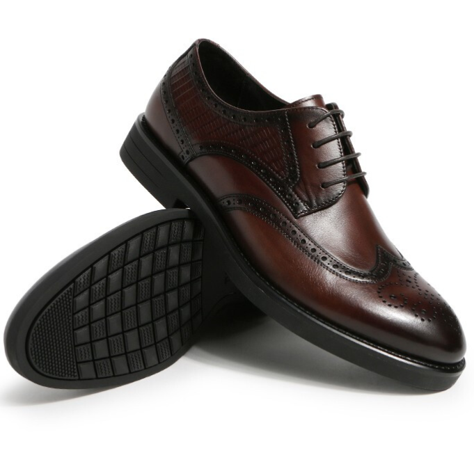 belle百丽6sz01dm9男士牛皮革皮鞋