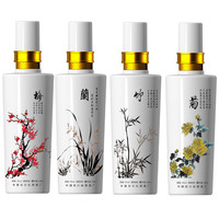 潭酒 梅兰竹菊 53%vol 酱香型白酒 500ml*4瓶 整箱装