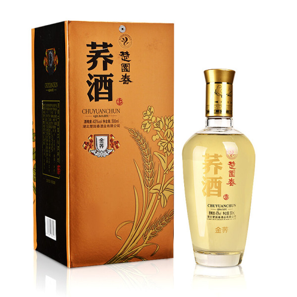 楚园春 荞酒 金荞 43%vol 白酒 500ml 单瓶装