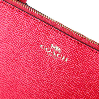 COACH 蔻驰 Corner Zip系列 女士牛皮零钱包 F58032 IMBPK 红色
