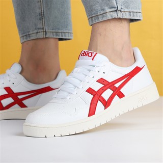 亚瑟士男鞋2021新款JAPAN S低帮运动鞋复古休闲鞋板鞋 42 白色/红色