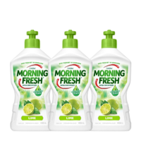 MORNING FRESH 澳洲进口浓缩洗洁精 清新青柠400ml*3 高效去油果蔬奶瓶清洗剂