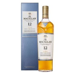 麦卡伦 MACALLAN 单一麦芽威士忌 苏格兰威士忌 麦卡伦12年 黄金三桶700ml