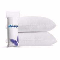 Aisleep 睡眠博士 AiSleep) 护颈纤维酒店枕 高弹羽丝绒舒睡枕头 单人软枕头