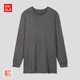 限尺码：UNIQLO 优衣库 418790 男装HEATTECH圆领T恤