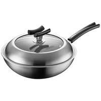 SUPOR 苏泊尔 微雕晶纹不锈钢系列 CC30JA2 炒锅(30cm、316L不锈钢)