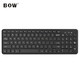 航世（B.O.W）HW156C 无线键盘 静音巧克力按键 超薄便携键盘 笔记本台式通用 办公家用键盘 黑色