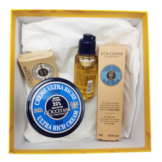 L'OCCITANE 欧舒丹 乳木果圣诞礼盒装 (身体霜200ml+沐浴油75ml+护手霜75ml+香皂50g)