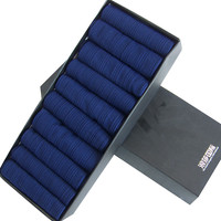 Langsha 浪莎 男士薄款中筒袜 LW289 10双装 蓝色