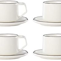 Dansk Kobenstyle II 4 件套茶杯和茶碟套装 prime会员含税包邮价
