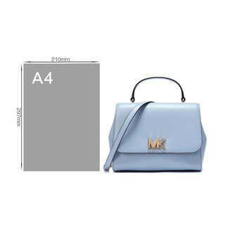 MICHAEL KORS 迈克·科尔斯 MOTT系列 女士皮质斜挎包 30S8GOXS2L PALE BLUE 淡蓝色 中号