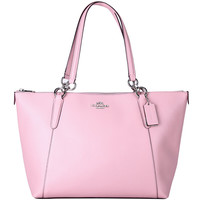 COACH 蔻驰 女士皮质单肩包 F57526 SVEZM 浅粉色 中号