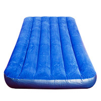 INTEX 68950充气床条纹植绒单人气垫床家用便携午休床加厚户外帐篷垫折叠床