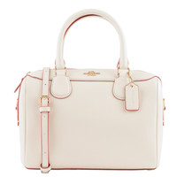COACH 蔻驰 Bennett系列 女士手提波士顿包 F32202 IMCHK 白色 小号