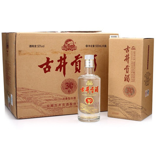 古井贡酒 30年窖龄 50%vol 浓香型白酒 500ml*6瓶 整箱装