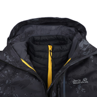 Jack Wolfskin 狼爪 ACTIVE OUTDOOR系列 男子冲锋衣 5118594-7781 深灰纹 M