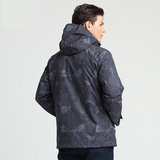 Jack Wolfskin 狼爪 ACTIVE OUTDOOR系列 男子冲锋衣 5118594-7781 深灰纹 M