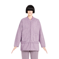 DAPU 大朴 女士加厚绒睡衣套装 AE4F12222 紫色 M