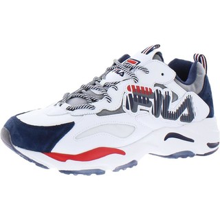 Fila Mens Ray Tracer Graphic Leather Chunky Dad Sneakers