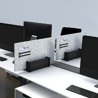 kinbor多功能收纳屏风置物架桌面办公创意隔断挡板收纳专用屏风书桌置物架子