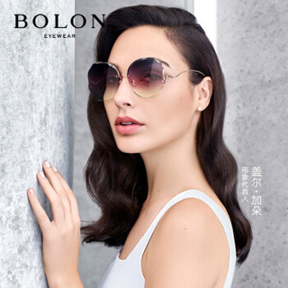 BOLON暴龙眼镜2020年盖尔加朵明星款无框太阳镜女士炫彩墨镜BL7098 A62-彩虹